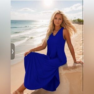 NWT blue maxi dress